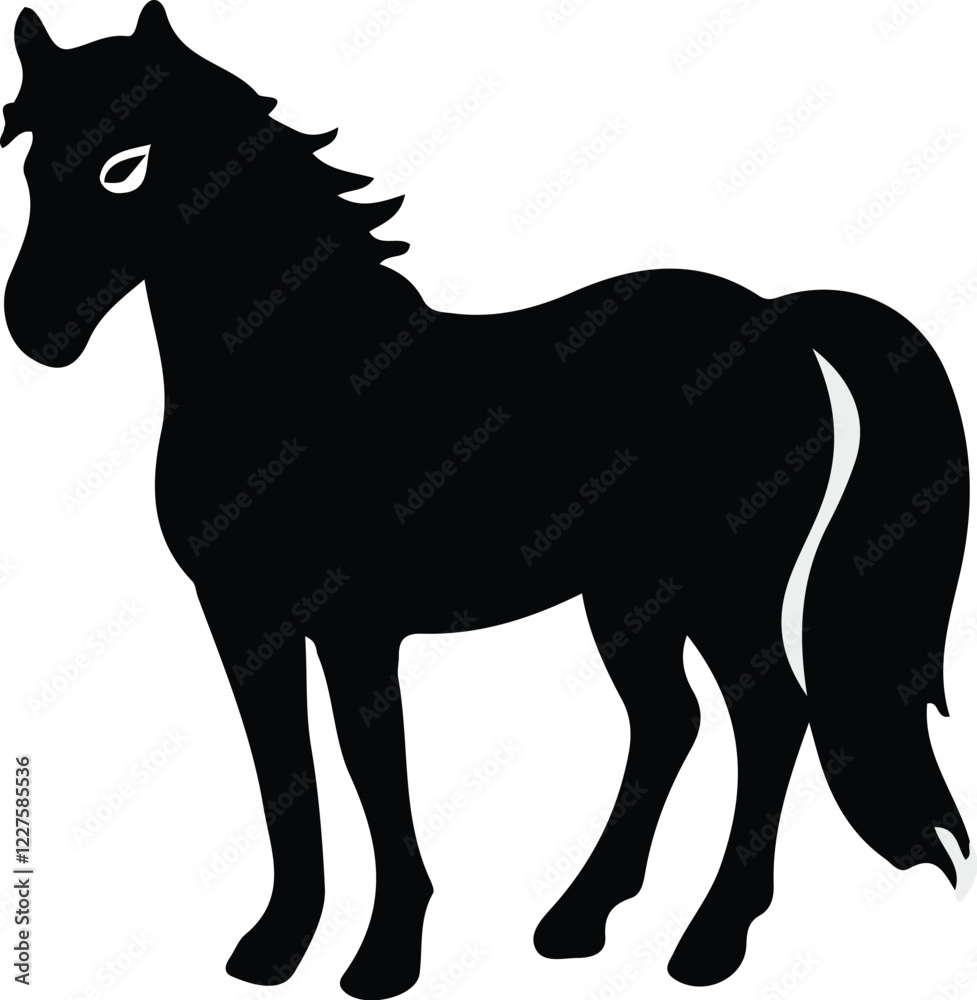 Obraz premium horse silhouette vector