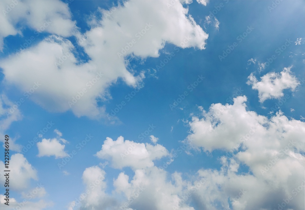 Obraz premium Calm and Serene Cloudy Sky – Nature’s Masterpiece