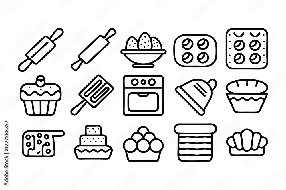 baking and pastry editable stroke outline icons se baking and pastry editable stroke outline icons se