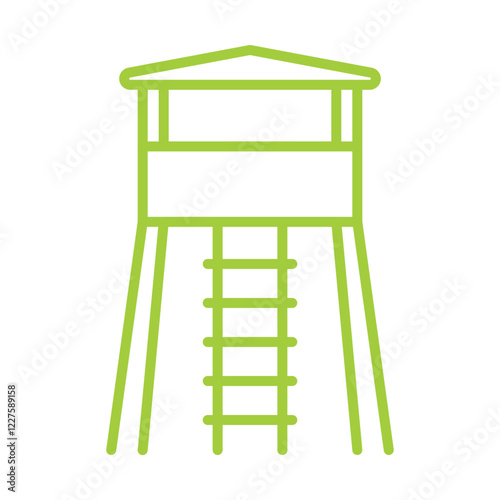 Military Checkpoint Icon Design