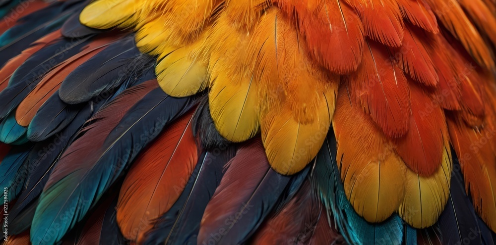 Fototapeta premium primer plano de plumas de ave