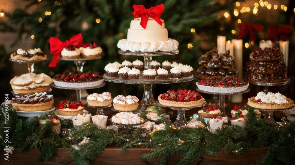 A Christmas Dessert Extravaganza: A Festive Table of Sweet Treats A Christmas Dessert Extravaganza: A Festive Table of Sweet Treats