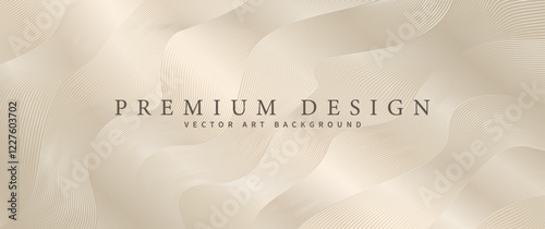 Elegant background design with gold line pattern. Premium abstract vector illustration for invitation, flyer, cover design, luxe invite, business banner, prestigious voucher.