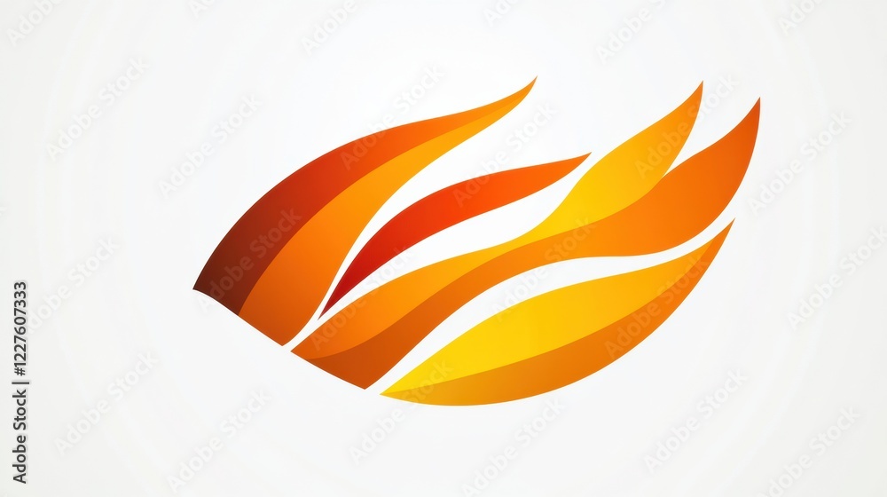 Flame icon showcasing vibrant colors and dynamic shapes representing energy and warmth in a modern design. Generative AI Flame icon showcasing vibrant colors and dynamic shapes representing energy and warmth in a modern design. Generative AI