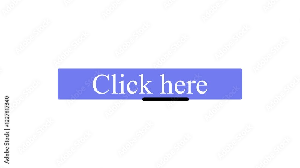Click here Button Click Animation. Call to action Button Animation loop video on a white background. Click here Button Click Animation. Call to action Button Animation loop video on a white background.