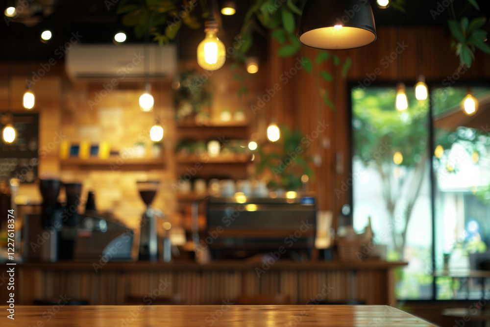 Warm bokeh lights in a cozy modern office interior. Warm bokeh lights in a cozy modern office interior.