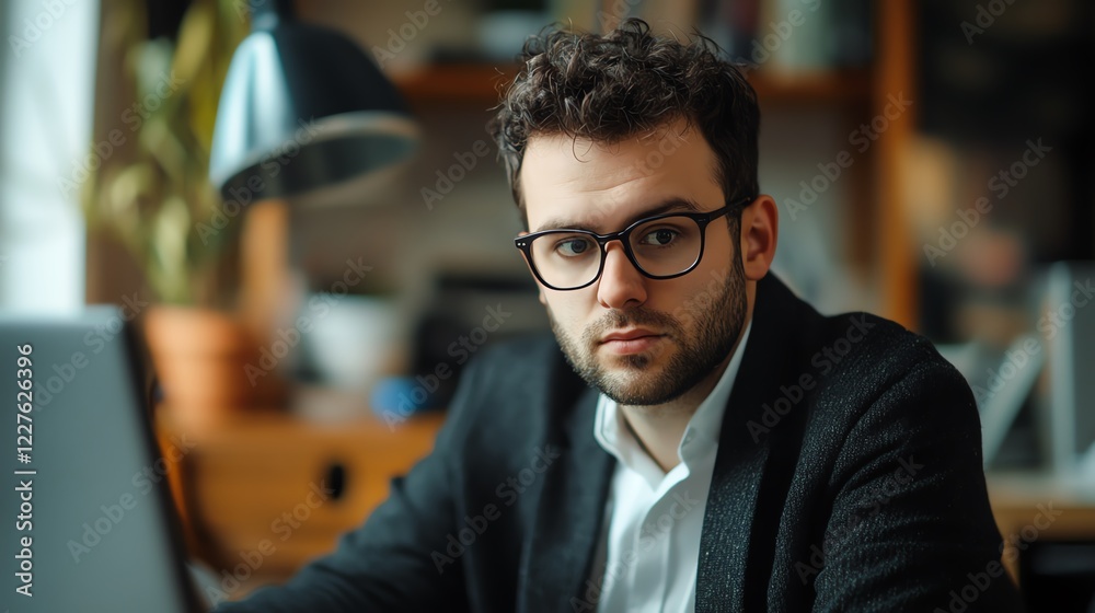 Obraz premium Businessman using multi-factor authentication (MFA) along with 2FA for comprehensive account security.