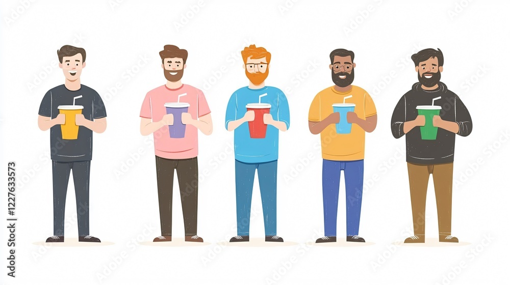 Diverse People Communication Network Connection Vector Illustration Diverse People Communication Network Connection Vector Illustration