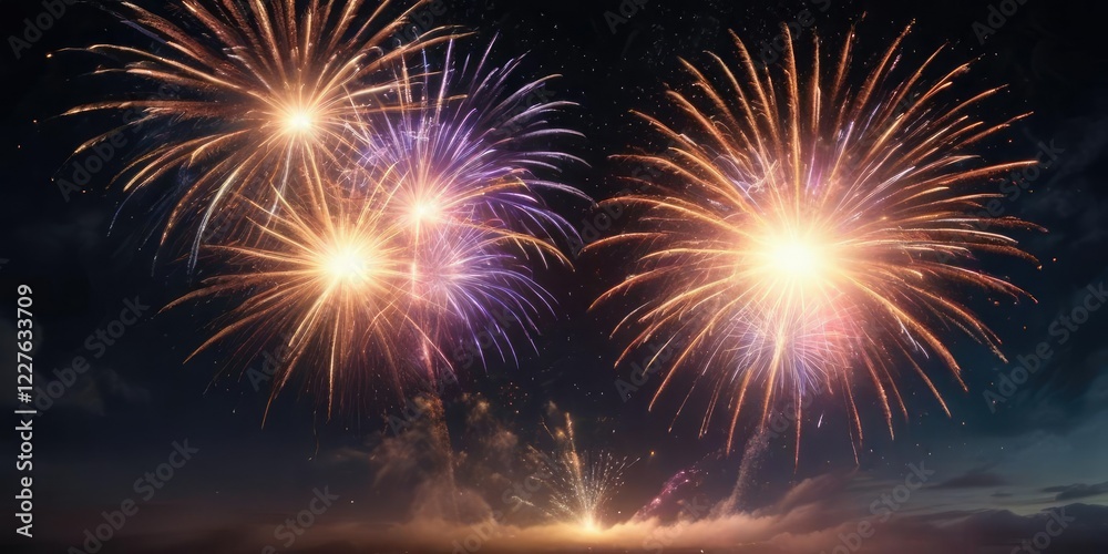 Glowing fireworks shooting into the air with shimmering colors, firework display, sparkling lights, shimmering colors Glowing fireworks shooting into the air with shimmering colors, firework display, sparkling lights, shimmering colors