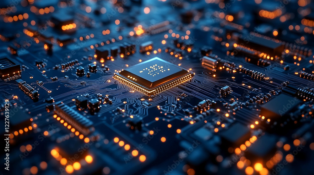 Obraz premium computer circuit board