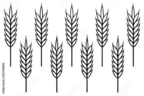 Wheat Farming Tips for a Thriving Crop Line Art
