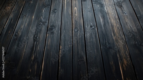 Macassar ebony dark wooden texture background ideal for design and decor projects photo