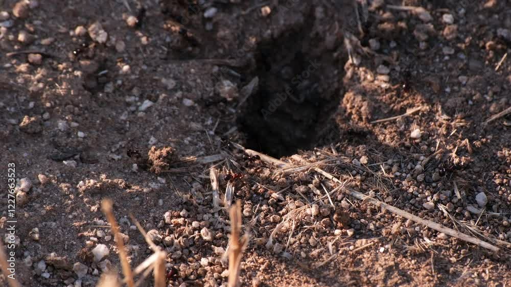 ant activity at the ant nest entrance ant activity at the ant nest entrance