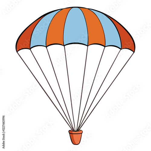 illustration of a parachute