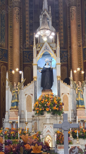 Cuadro en lienzo Sanctuary of Saint Rita of Cascia in Santa Rita do Passa Quatro- Sao Paulo