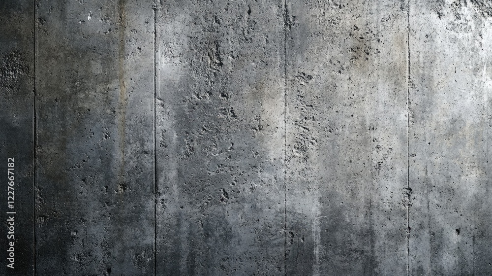 Industrial Concrete Wall Texture with Dusty Grey and Dark Shades for Modern Interiors
