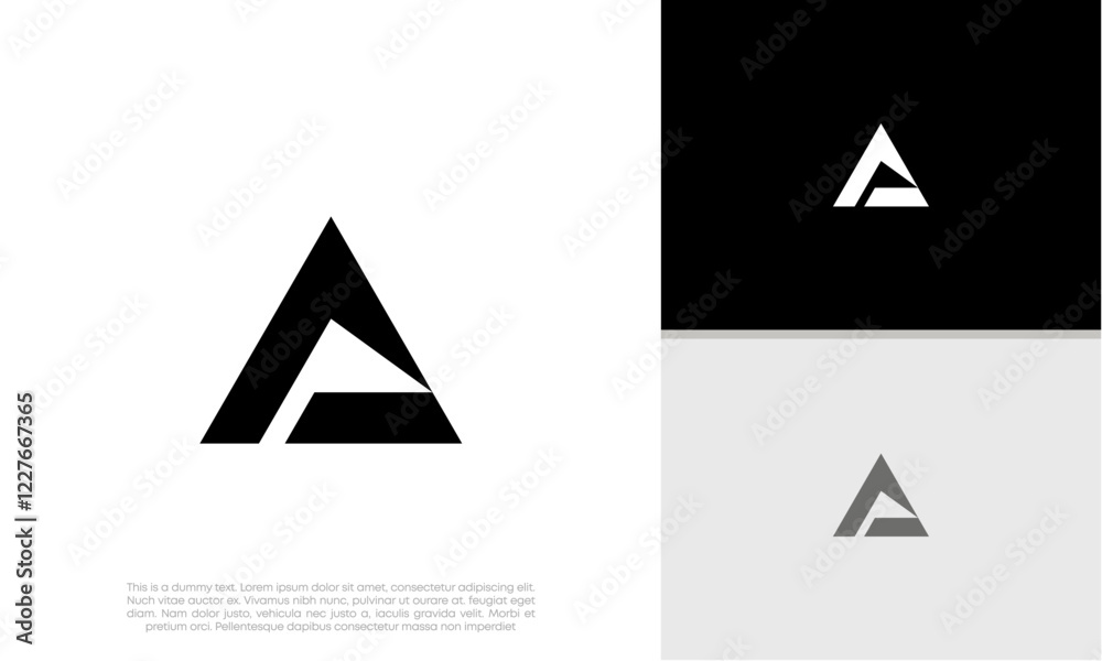 Initials A logo design. Initial Letter Logo. Initials A logo design. Initial Letter Logo.