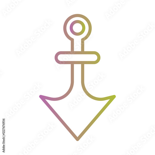 Naval Anchor Icon Design