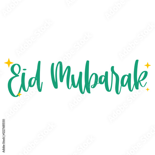 Eid Mubarak Wish: A vibrant green Eid Mubarak wish, embellished with cheerful sparkles, radiates joy and festive warmth.