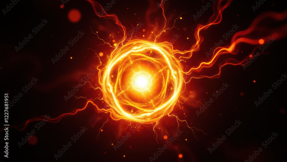 Powerful futuristic energy forcefield in a circular shape. Powerful futuristic energy forcefield in a circular shape.