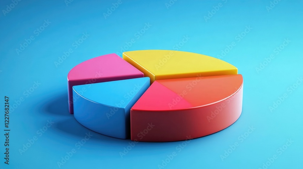 3D Pie Chart on Blue Gradient Background Representing PESTEL Analysis for Business Strategy and Marketing Insights 3D Pie Chart on Blue Gradient Background Representing PESTEL Analysis for Business Strategy and Marketing Insights