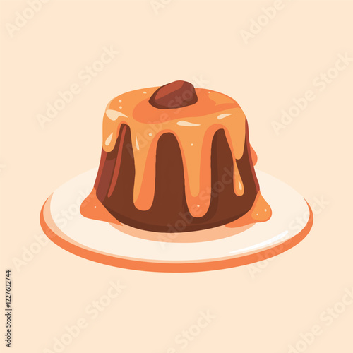 Pastry Cake Food Vector illustration 