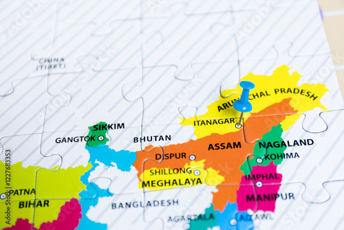 Political map of India
