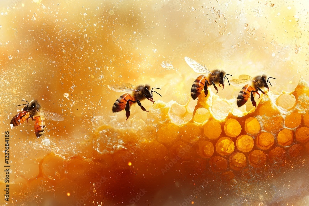 Fototapeta premium Concept of beekeeping