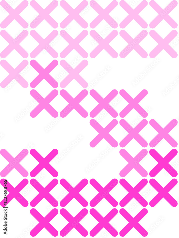 Cross Stitch Font Number 5