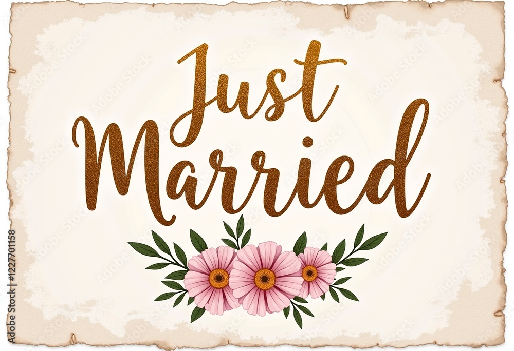 Obraz premium Wedding Sign Clipart: 