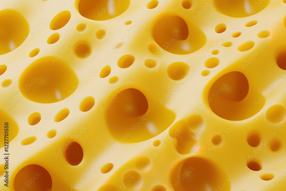 Close-up of Swiss cheese texture Close-up of Swiss cheese texture