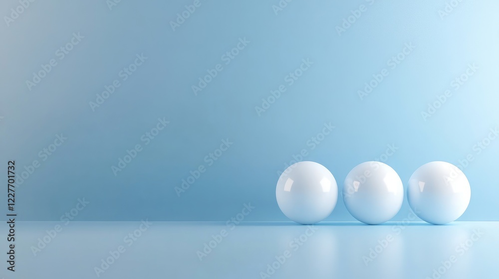 PESTEL Analysis Concept Illustration with Three White Spheres on a Soft Blue Gradient Background PESTEL Analysis Concept Illustration with Three White Spheres on a Soft Blue Gradient Background
