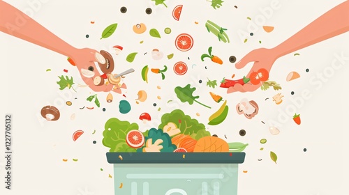 Unsustainable Food Waste Leftovers Portraying Negative Environmental Impact
