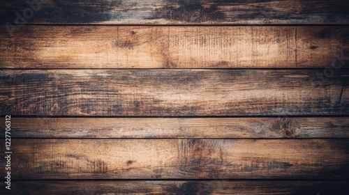 Rustic wooden texture background with aged planks ideal for vintage themes or natural design elements. photo