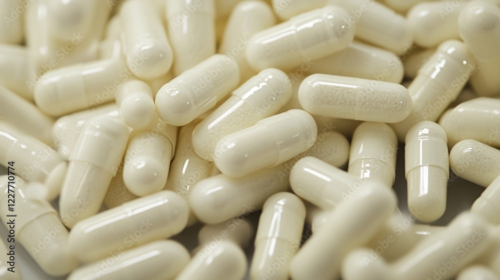 Vitamin B11 Supplement Capsules with Recommended Dosage for Health and Wellness in a Soft Focus Background