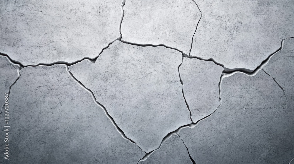 Obraz premium A grunge-style concrete wall surface in a black-and-white color palette