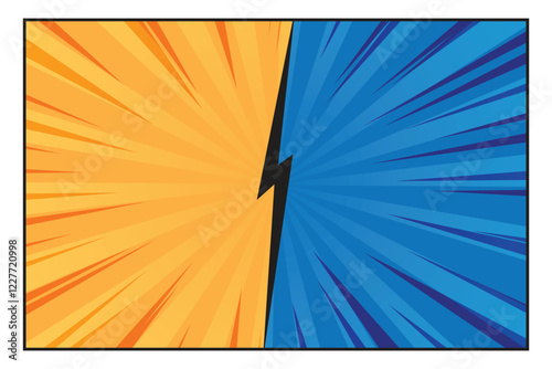 Comic book storyboard style pop art 3