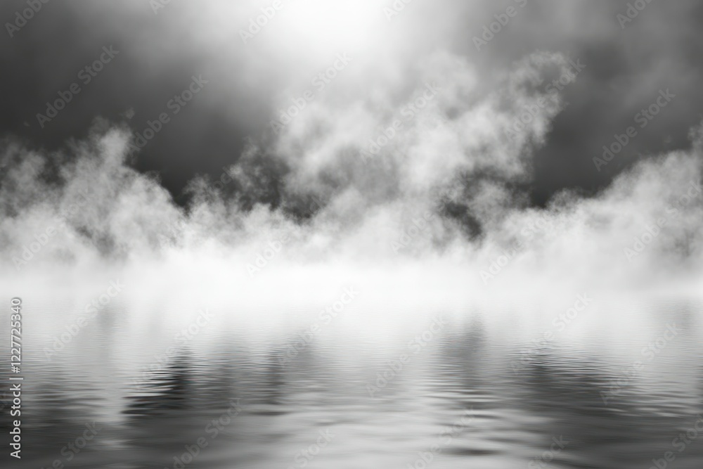 Fototapeta premium Misty Water Surface Under Soft Light