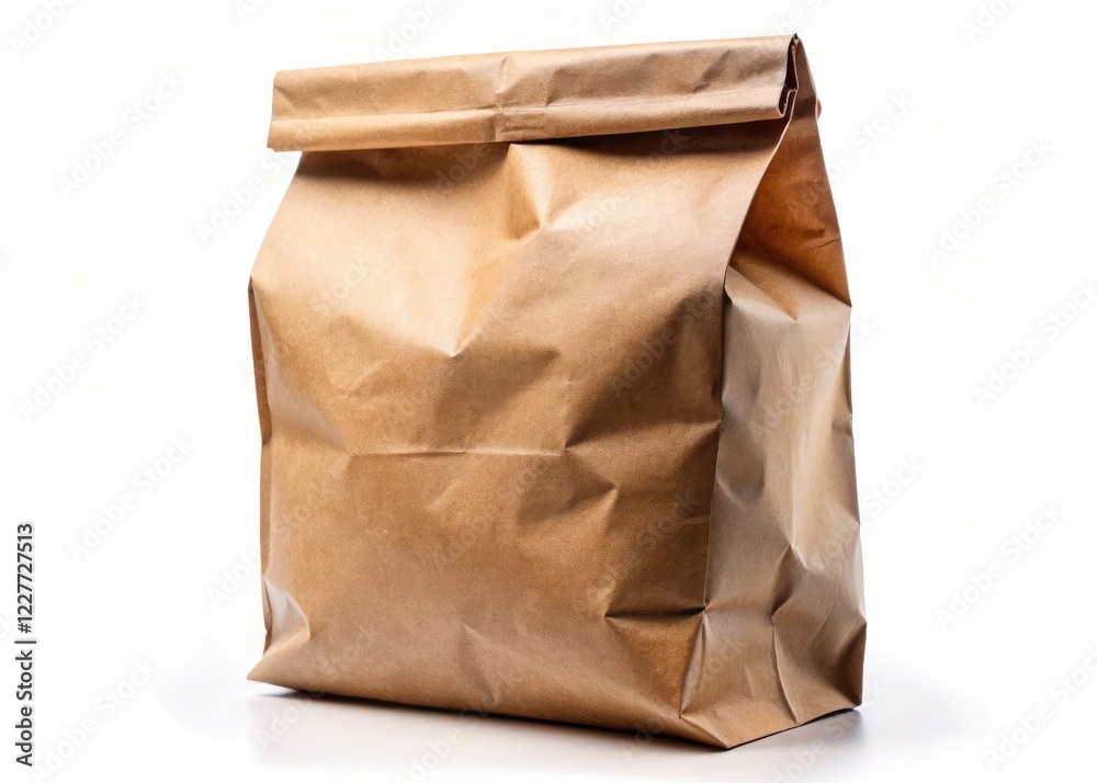 Isolated brown coffee bag mockup; high-resolution drone photography for product photography and templates. Isolated brown coffee bag mockup; high-resolution drone photography for product photography and templates.