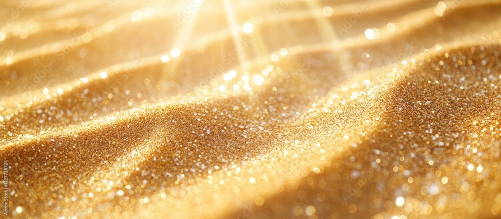 Golden sand beach illuminated by sunlight with ample space for text, creating a serene summer atmosphere for promotional use. Golden sand beach illuminated by sunlight with ample space for text, creating a serene summer atmosphere for promotional use.