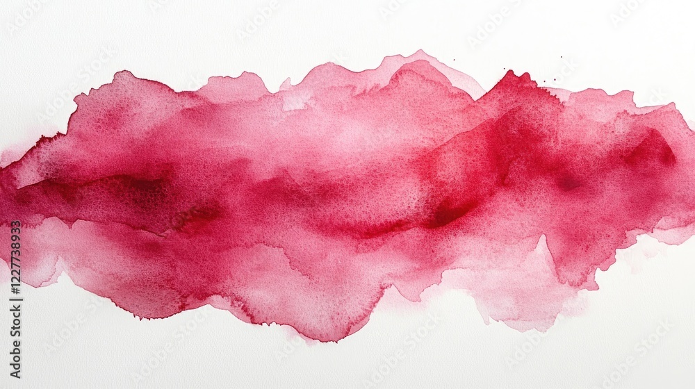 Abstract watercolor splash in shades of red and pink, perfect for backgrounds or artistic designs Abstract watercolor splash in shades of red and pink, perfect for backgrounds or artistic designs