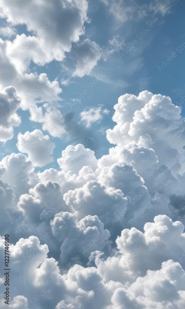 Soft gray abstract background with puffy white clouds against a pale blue sky, gentle hues, natural ambiance, pale blue Soft gray abstract background with puffy white clouds against a pale blue sky, gentle hues, natural ambiance, pale blue