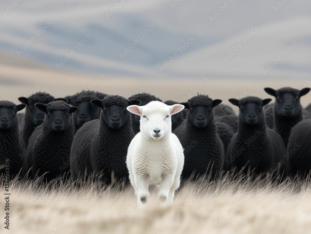 Fototapeta premium Standing Out in the Flock