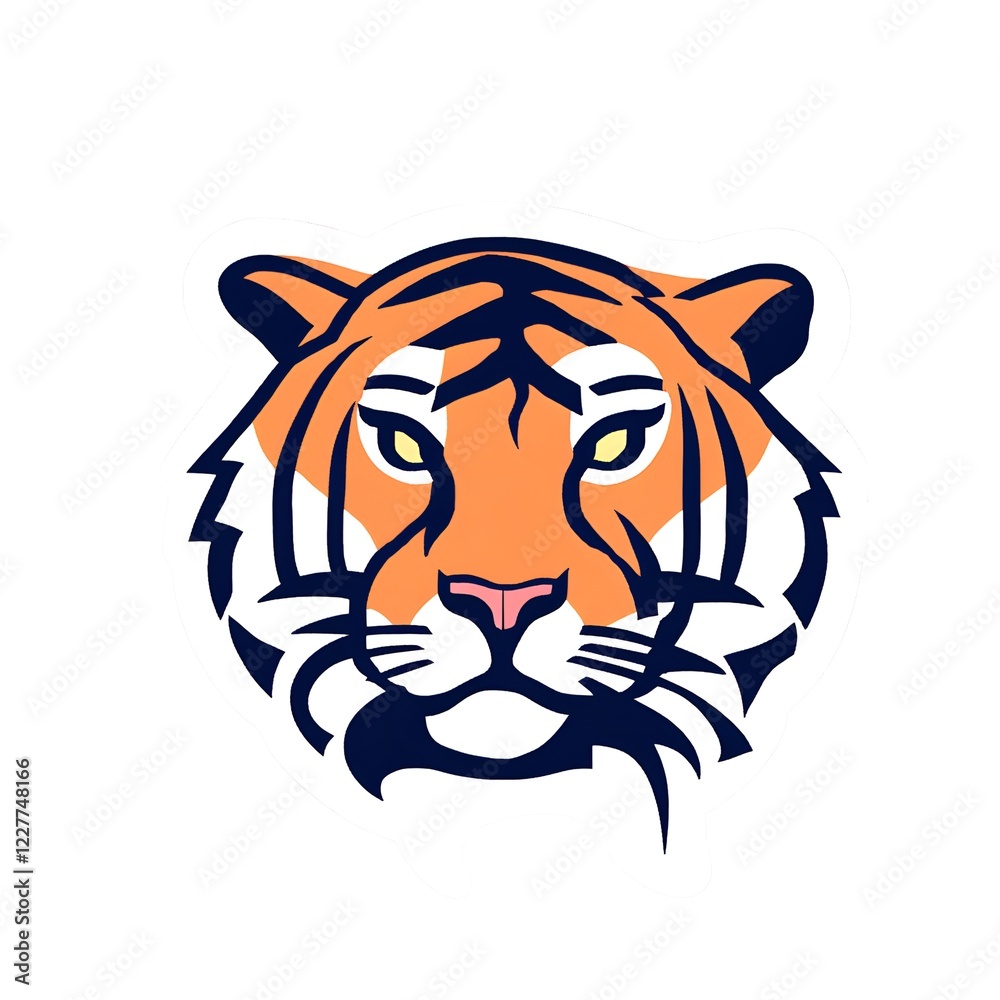 Fototapeta premium Tiger Isolated