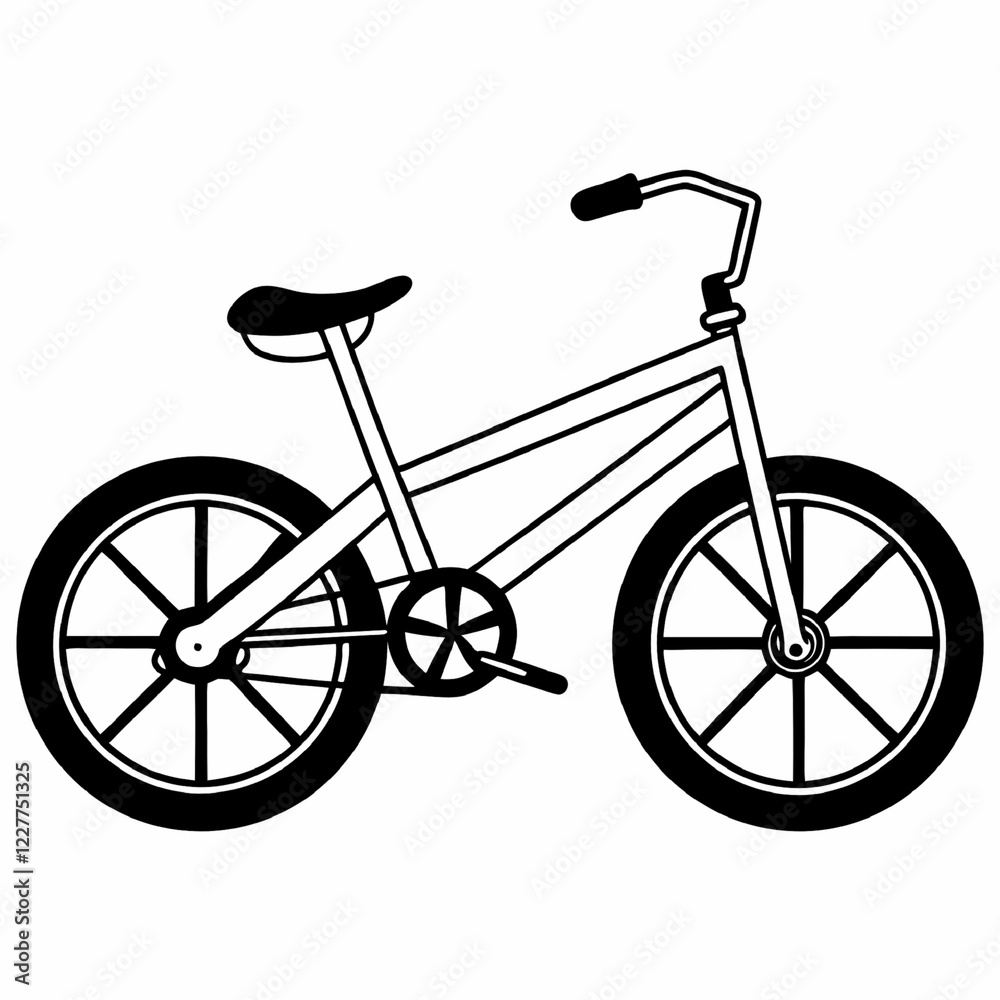 silhouette of a bicycle on the white background silhouette of a bicycle on the white background