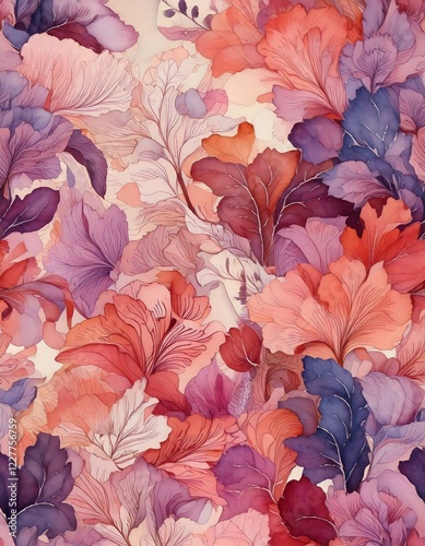 Realistic seamless texture vinyl wallpaper, classic style, solid color pattern.