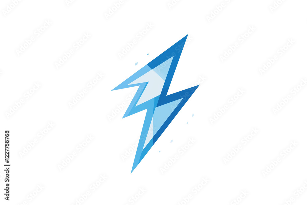 a lightning effect, blue color isolated on a transparent background a lightning effect, blue color isolated on a transparent background