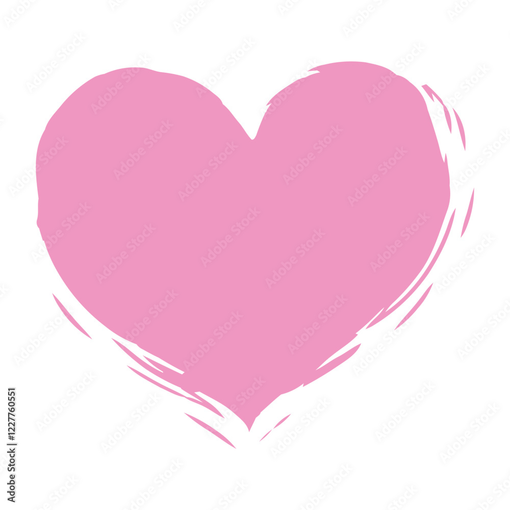 Abstract Pink Heart Illustration for Valentine's Day Abstract Pink Heart Illustration for Valentine's Day
