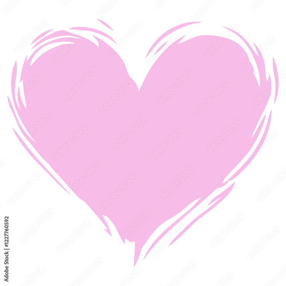 Abstract Pink Heart Illustration for Valentine's Day Abstract Pink Heart Illustration for Valentine's Day