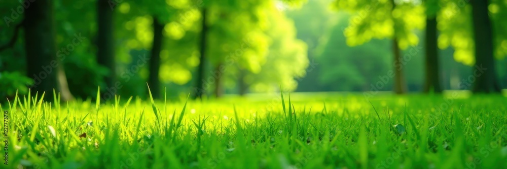 Bright green rectangular grassy area, sunlight dappled , grass, ecology, meadow Bright green rectangular grassy area, sunlight dappled , grass, ecology, meadow